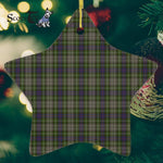 Davidson Tulloch Dress Tartan Ornament Star Ornament, Christmas Star Decorations, ceramic ornament, Plaid Star Ceramic Ornament, Christmas Ornament Decorations Gift