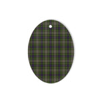 Davidson Tulloch Dress Tartan Oval Ornaments, Christmas Tree Ornament, Plaid Christmas Ornaments, Ceramic Oval Christmas Tree Decoration, Tartan Oval Ornaments, Christmas Tree Ornament, Plaid Christmas Ornaments, Ceramic Oval Christmas Tree Decoration