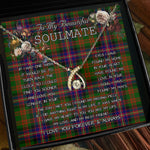 To My Beautiful Soulmate Necklace In Your Eyes I Have Found My Home Clan Cochrane Tartan Wishbone Dancing Necklace