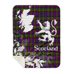 Sherpa Blanket - Tartan Blanket Thistle and Lion Scottish Clan Hewitt Plaid Blanket, plaid sherpa blanket queen,purple sherpa blanket,queen sherpa blanket,queen size sherpa blanket,red sherpa blanket,scottish tartan blankets,sherpa blanket,sherpa christmas blanket
