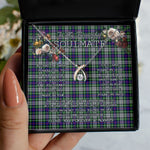 valentine necklace, necklace girlfriend, necklace for wife, cute necklaces for girlfriend, jewelry for girlfriend, to my soulmate necklace, to my future wife necklace, heart necklace for girlfriend, tartan heart necklace,