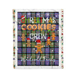 Personalized Gift Tartan Plaid Blanket Clan Macdonald Of Ranald With Christmas Cookie Baking Crew Christmas Gift Blanket, Plaid Blanket, Christmas Fleece Blanket, Christmas Blanket, Tartan Blanket, Scottish Blanket, Scotland Blanket, Family Name Blanket, Custom Blanket, Personalized Blanket