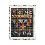 Personalized Gift Tartan Plaid Blanket Clan Comyn With Christmas Cookie Baking Crew Christmas Gift Blanket, Plaid Blanket, Christmas Fleece Blanket, Christmas Blanket, Tartan Blanket, Scottish Blanket, Scotland Blanket, Family Name Blanket, Custom Blanket, Personalized Blanket