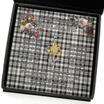 To My Beautiful Soulmate Sunflower Necklace In Your Eyes I Have Found My Home Clan Scott Black White Ancient Tartan Jewelry For Girlfriend, Tartan Sunflower Pendant Necklace, Scottish Tartan Jewelry, valentine necklace, necklace girlfriend, necklace for wife, cute necklaces for girlfriend, jewelry for girlfriend, to my soulmate necklace, to my future wife necklace