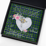 Gift For My Beautiful Girlfriend Necklace Valentine Necklace Clan Dickson Tartan Cross Dancing Necklace Scottish Tartan Jewelry