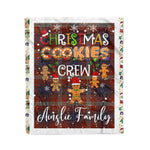 Personalized Gift Tartan Plaid Blanket Clan Ainslie With Christmas Cookie Baking Crew Christmas Gift Blanket, Plaid Blanket, Christmas Fleece Blanket, Christmas Blanket, Tartan Blanket, Scottish Blanket, Scotland Blanket, Family Name Blanket, Custom Blanket, Personalized Blanket