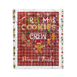 Personalized Gift Tartan Plaid Blanket Clan Pennington With Christmas Cookie Baking Crew Christmas Gift Blanket, Plaid Blanket, Christmas Fleece Blanket, Christmas Blanket, Tartan Blanket, Scottish Blanket, Scotland Blanket, Family Name Blanket, Custom Blanket, Personalized Blanket