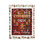 Personalized Gift Tartan Plaid Blanket Clan Innes With Christmas Cookie Baking Crew Christmas Gift Blanket, Plaid Blanket, Christmas Fleece Blanket, Christmas Blanket, Tartan Blanket, Scottish Blanket, Scotland Blanket, Family Name Blanket, Custom Blanket, Personalized Blanket