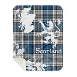 Sherpa Blanket - Tartan Blanket Thistle and Lion Scottish Clan Napier Plaid Blanket, plaid sherpa blanket queen,purple sherpa blanket,queen sherpa blanket,queen size sherpa blanket,red sherpa blanket,scottish tartan blankets,sherpa blanket,sherpa christmas blanket