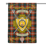 House Flag - Ainslie Ancient Irish Shield Celtic Cross Tartan Garden Flag St Patrick's Day Garden Flag