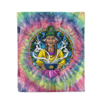 Scotstee Shop - Scotstee Shop Blanket Ayahuasca Shaman Funny Hippie Tie Dye Fleece Blanket