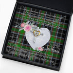 Gift For My Beautiful Girlfriend Necklace Valentine Necklace Clan Webster Tartan Cross Dancing Necklace Scottish Tartan Jewelry