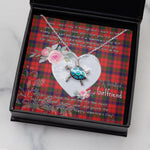 Sea Turtle Necklace Gift for My Beautiful Girlfriend Valentines Necklace Clan Robertson Tartan Blue Turtle Necklace