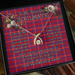 To My Beautiful Soulmate Necklace In Your Eyes I Have Found My Home Clan Hamilton Modern Tartan Wishbone Dancing Necklace