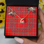 To My Beautiful Soulmate Necklace In Your Eyes I Have Found My Home Clan Burnett Modern Tartan Wishbone Dancing Necklace