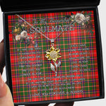 To My Beautiful Soulmate Sunflower Necklace In Your Eyes I Have Found My Home Clan Somerville Tartan Jewelry For Girlfriend