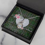 Rising Phoenix Necklace - Valentine Necklace Clan MacAlpine Modern Tartan Gift for Girlfriend, Gift for My Wife Rising Phoenix Necklace