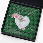 Gift For My Beautiful Girlfriend Necklace Valentine Necklace Clan Innes Hunting Tartan Cross Dancing Necklace Scottish Tartan Jewelry