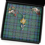 To My Beautiful Soulmate Sunflower Necklace In Your Eyes I Have Found My Home Clan Sinclair Hunting Ancient Tartan Jewelry For Girlfriend, Tartan Sunflower Pendant Necklace, Scottish Tartan Jewelry, valentine necklace, necklace girlfriend, necklace for wife, cute necklaces for girlfriend, jewelry for girlfriend, to my soulmate necklace, to my future wife necklace