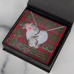 Rising Phoenix Necklace - Valentine Necklace Clan MacKintosh Modern Tartan Gift for Girlfriend, Gift for My Wife Rising Phoenix Necklace