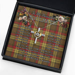 To My Beautiful Soulmate Necklace In Your Eyes I Have Found My Home Clan MacMillan Weathered Tartan Cross Dancing Necklace