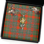 To My Beautiful Soulmate Sunflower Necklace In Your Eyes I Have Found My Home Clan MacGregor Ancient Tartan Jewelry For Girlfriend, Tartan Sunflower Pendant Necklace, Scottish Tartan Jewelry, valentine necklace, necklace girlfriend, necklace for wife, cute necklaces for girlfriend, jewelry for girlfriend, to my soulmate necklace, to my future wife necklace