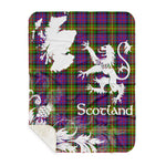 Sherpa Blanket - Tartan Blanket Thistle and Lion Scottish Clan Carnegie Plaid Blanket, plaid sherpa blanket queen,purple sherpa blanket,queen sherpa blanket,queen size sherpa blanket,red sherpa blanket,scottish tartan blankets,sherpa blanket,sherpa christmas blanket