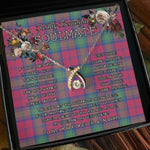 To My Beautiful Soulmate Necklace In Your Eyes I Have Found My Home Clan Lindsay Ancient Tartan Wishbone Dancing Necklace