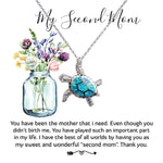 Opal Turtle Necklace - Mom Necklace, Bonus Mom Necklace Gift For Stepmom Neckalce