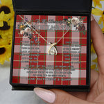 To My Beautiful Soulmate Necklace In Your Eyes I Have Found My Home Clan MacFie Tartan Wishbone Dancing Necklace