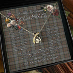 To My Beautiful Soulmate Necklace In Your Eyes I Have Found My Home Clan Outlander Fraser Tartan Wishbone Dancing Necklace