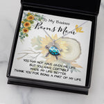 Opal Turtle Necklace - Stepmom Necklace, To My Badass Bonus Mom Gift Neckalce, Gift For Stepmom, Stepmother, Second Mom Necklace