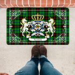 Doormat - Welcome Mat Scottish Douglas Green Tartan Door Mat, Plaid Doormat