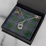 To My Beautiful Soulmate Necklace In Your Eyes I Have Found My Home Clan Wishart Hunting Tartan Rising Phoenix Necklace