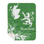 Sherpa Blanket - Tartan Blanket Thistle and Lion Scottish Clan Currie Plaid Blanket, plaid sherpa blanket queen,purple sherpa blanket,queen sherpa blanket,queen size sherpa blanket,red sherpa blanket,scottish tartan blankets,sherpa blanket,sherpa christmas blanket