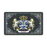 Doormat - Welcome Mat Scottish Forbes of Druinnor Clan Badge Tartan Door Mat, Plaid Doormat