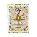 Scotstee Shop - Personalized Gift Letter To My Wife Love Letter From Husband Love Gifts Fleece Blanket