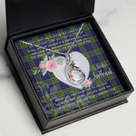 Rising Phoenix Necklace - Valentine Necklace Clan Colquhoun Tartan Gift for Girlfriend, Gift for My Wife Rising Phoenix Necklace