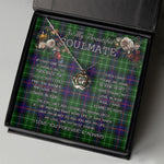 To My Beautiful Soulmate Necklace In Your Eyes I Have Found My Home Clan Leslie Tartan Crown Pendant Necklace