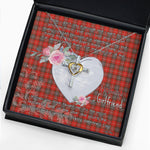 Gift For My Beautiful Girlfriend Necklace Valentine Necklace Clan Fraser Weathered Tartan Cross Dancing Necklace Scottish Tartan Jewelry