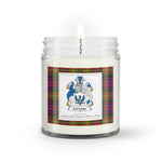 Soy Wax Candle - Buffalo Plaid Candle Carnegie Modern Family Crest Tartan Plaid Soy Wax Candle, oil candle, candle handmade, wax candle, soy wax, nature wax, natural soy wax, natural soy candles, natural candle