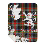 Sherpa Blanket - Tartan Blanket Thistle and Lion Scottish Clan Fulton Plaid Blanket, plaid sherpa blanket queen,purple sherpa blanket,queen sherpa blanket,queen size sherpa blanket,red sherpa blanket,scottish tartan blankets,sherpa blanket,sherpa christmas blanket