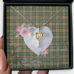 Gift For My Beautiful Girlfriend Necklace Valentine Necklace Clan Pollock Hunting Tartan Cross Dancing Necklace Scottish Tartan Jewelry