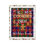 Personalized Gift Tartan Plaid Blanket Clan MacIntyre With Christmas Cookie Baking Crew Christmas Gift Blanket, Plaid Blanket, Christmas Fleece Blanket, Christmas Blanket, Tartan Blanket, Scottish Blanket, Scotland Blanket, Family Name Blanket, Custom Blanket, Personalized Blanket