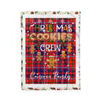 Personalized Gift Tartan Plaid Blanket Clan Cameron Of Lochiel Modern With Christmas Cookie Baking Crew Christmas Gift Blanket, Plaid Blanket, Christmas Fleece Blanket, Christmas Blanket, Tartan Blanket, Scottish Blanket, Scotland Blanket, Family Name Blanket, Custom Blanket, Personalized Blanket