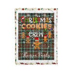Personalized Gift Tartan Plaid Blanket Clan Thomson Hunting Modern With Christmas Cookie Baking Crew Christmas Gift Blanket, Plaid Blanket, Christmas Fleece Blanket, Christmas Blanket, Tartan Blanket, Scottish Blanket, Scotland Blanket, Family Name Blanket, Custom Blanket, Personalized Blanket