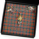 To My Beautiful Soulmate Sunflower Necklace In Your Eyes I Have Found My Home Clan MacNaughton Ancient Tartan Jewelry For Girlfriend, Tartan Sunflower Pendant Necklace, Scottish Tartan Jewelry, valentine necklace, necklace girlfriend, necklace for wife, cute necklaces for girlfriend, jewelry for girlfriend, to my soulmate necklace, to my future wife necklace