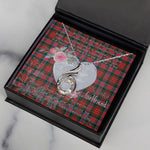 Rising Phoenix Necklace - Valentine Necklace Clan MacDuff Modern Tartan Gift for Girlfriend, Gift for My Wife Rising Phoenix Necklace