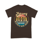Vintage Retro February 1981 40th Birthday Gift 40 Years Old Birthday Shirt Funny 40th Birthday T Shirts - Scotstee Shop