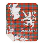 Sherpa Blanket - Tartan Blanket Thistle and Lion Scottish Clan Sinclair Ancient Plaid Blanket, plaid sherpa blanket queen,purple sherpa blanket,queen sherpa blanket,queen size sherpa blanket,red sherpa blanket,scottish tartan blankets,sherpa blanket,sherpa christmas blanket